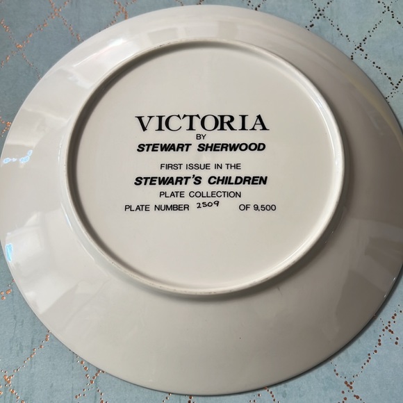 Stewart Sherwood VICTORIA Plate 1st Issue In Stewart's Children Collection Mint - Picture 3 of 5